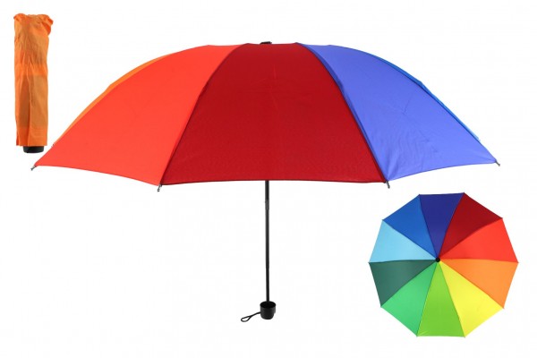 Deštník skládací barevný 25cm