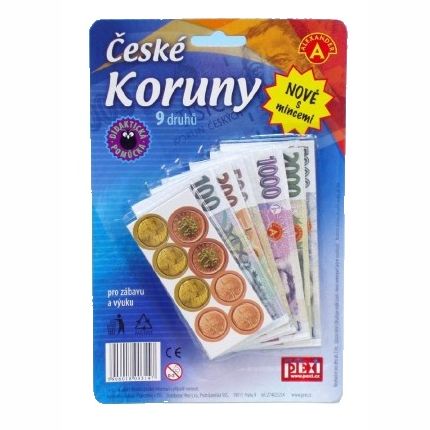České koruny peníze do hry