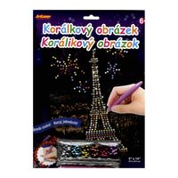 Korálkový obrázek Eiffelova věž