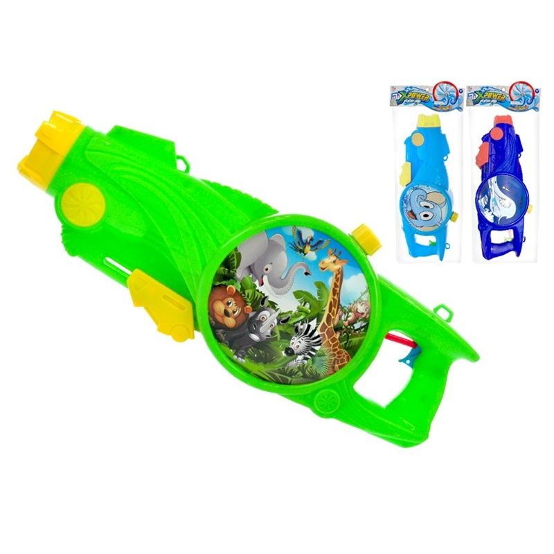 Vodní pistole se zvířátkem 48 cm 3 barvy 