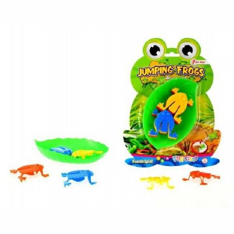 Skákající žáby společenská hra plast na kartě 17x23,5cm 