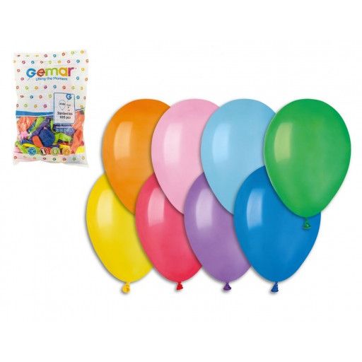 Balonky nafukovací 8 pastelové 100ks v sáčku 