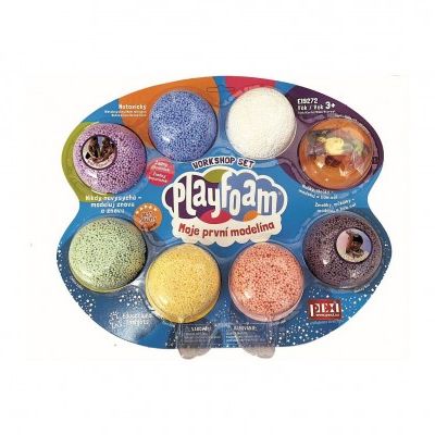 PlayFoam Modelína plastelína kuličková s doplňky 7 barev 