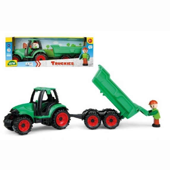 Auto Truckies traktor s vlečkou plast 32cm s figurkou 