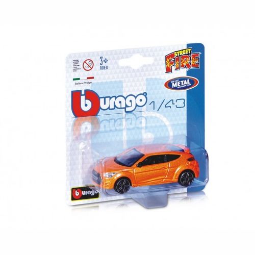 Auto Bburago Street Fire kov/plast 10cm 1:43 mix druhů na kartě 