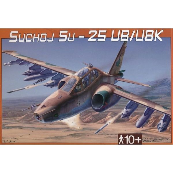 Model Suchoj SU-25 UB/UBK v krabici 35x22x5cm 
