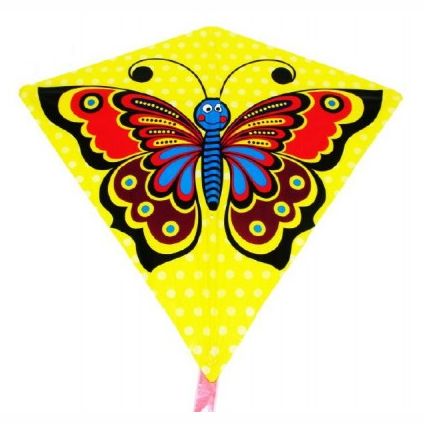 Drak létající motýl plast 68x73cm v sáčku 