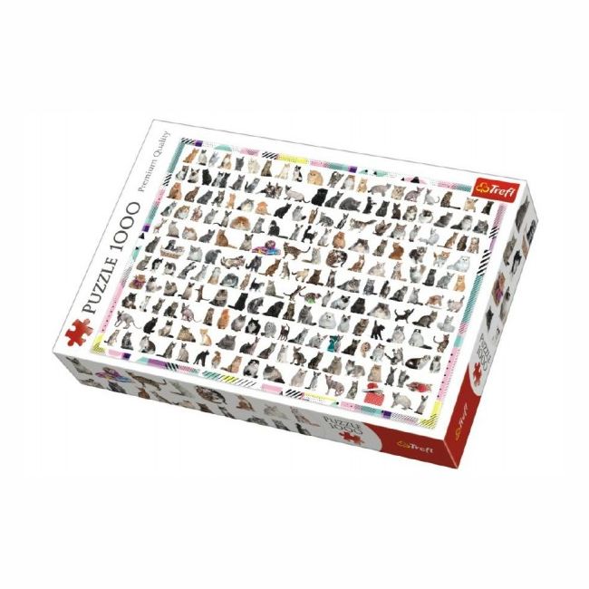 Puzzle 208 Kočiček 1000 dílků 68x48cm v krabici 40x27x6cm 