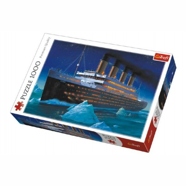 Puzzle Titanic 1000 dílků v krabici 40x27x6cm 