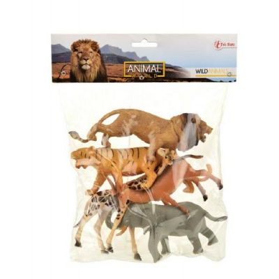 Zvířata safari plast 11-15cm 5ks v sáčku 