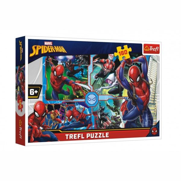 Puzzle Spiderman zachraňuje Disney koláž 41x27,5cm 160 dílků 