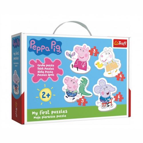 Puzzle pro nejmenší Prasátko Peppa/Peppa Pig 18 dílků 