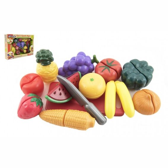 Krájecí ovoce a zelenina 40x27x6cm s nádobím plast 25ks v krabici 