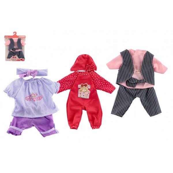 Oblečky Šaty pro panenky miminka velikosti cca 40cm mix druhů 1ks 