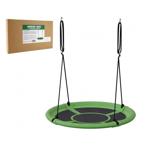 Houpací kruh zelený 80 cm látková výplň v krabici 60x37x7cm 