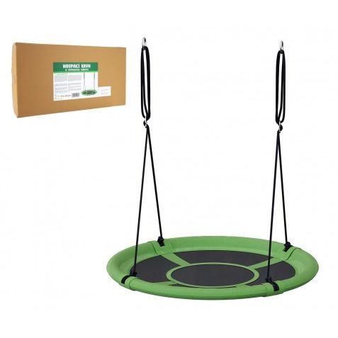 Houpací kruh zelený 100 cm látková výplň v krabici 73x37x7cm 