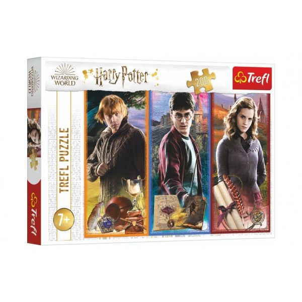 Puzzle Ve světě magie a čarodějnictví/Harry Potter 200 dílků 48x34cm v krabici 33x23x4cm 