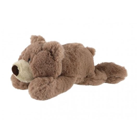 Medvěd ležící plyš 28cm světle hnědý 0+ 