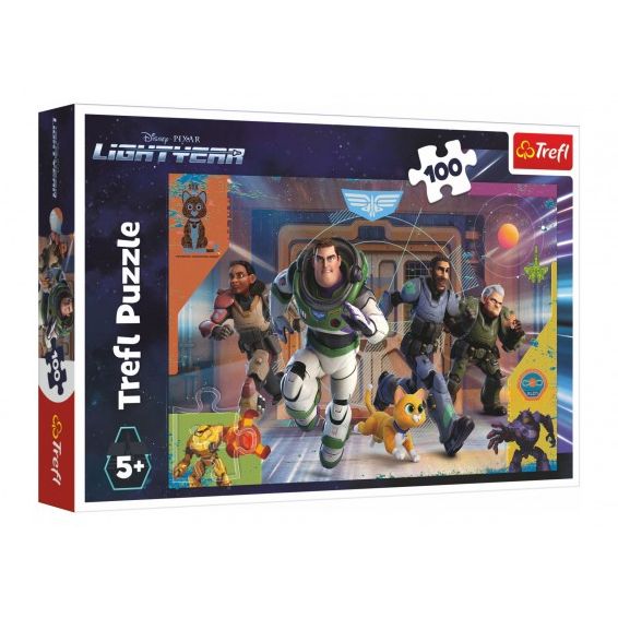 Puzzle Buzz Lightyear/Buzz Rakeťák 100 dílků 41x27,5cm v krabici 29x19x4cm 