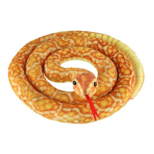 Had plyšový 200cm oranžovo-žlutý 