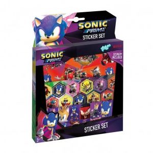 Sonic dárkový box se samolepkami v krabičce 18x24,5x1cm 