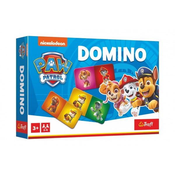 Domino papírové Tlapková patrola 21 kartiček společenská hra 