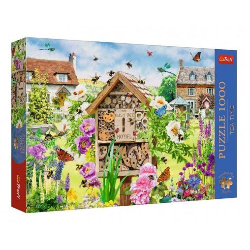 Puzzle Premium Plus - Čajový čas: Domeček pro včelky 1000 dílků 