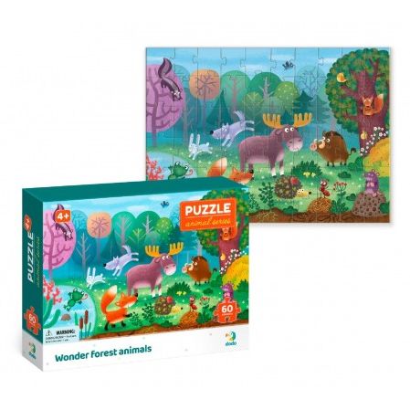 Puzzle Lesní zvířátka 32x23cm 60 dílků 