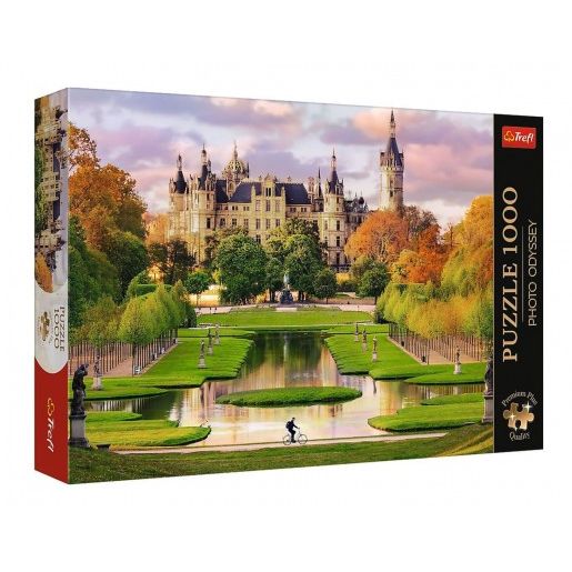 Puzzle Premium Plus - Photo Odyssey: Zámek Schwerin, Německo 1000 dílků 