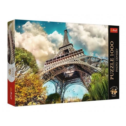 Puzzle Premium Plus - Photo Odyssey:Eiffelova věž v Paříži, Francie 1000 dílků 