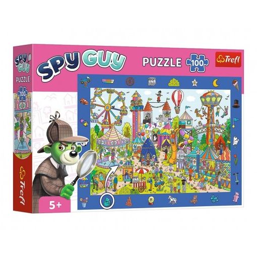 Puzzle Spy Guy - Zábavní park 18,9x13,4cm 100 dílků 