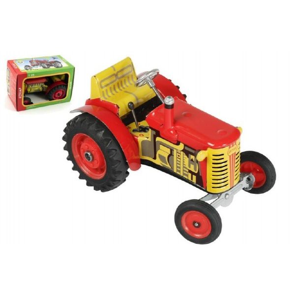Traktor Zetor kov 14cm 1:25 v krabičce Kovap 