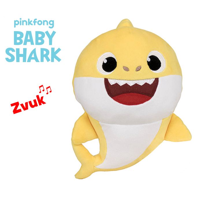Baby Shark Spandex 20 cm žlutý