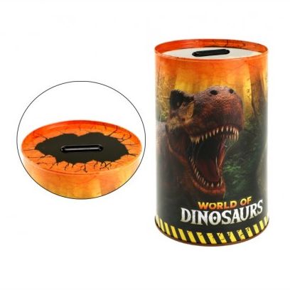 Pokladnička plech dinosaurus