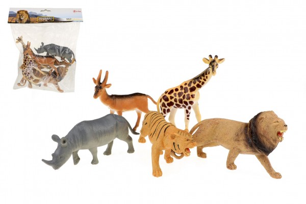Zvířata safari 11-15 cm 5 ks 