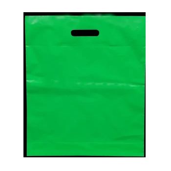 Igelitová taška s průhmatem zelená 38x44 cm