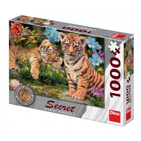 Puzzle Tygřici 12 skrytých detailů 1000 dílků
