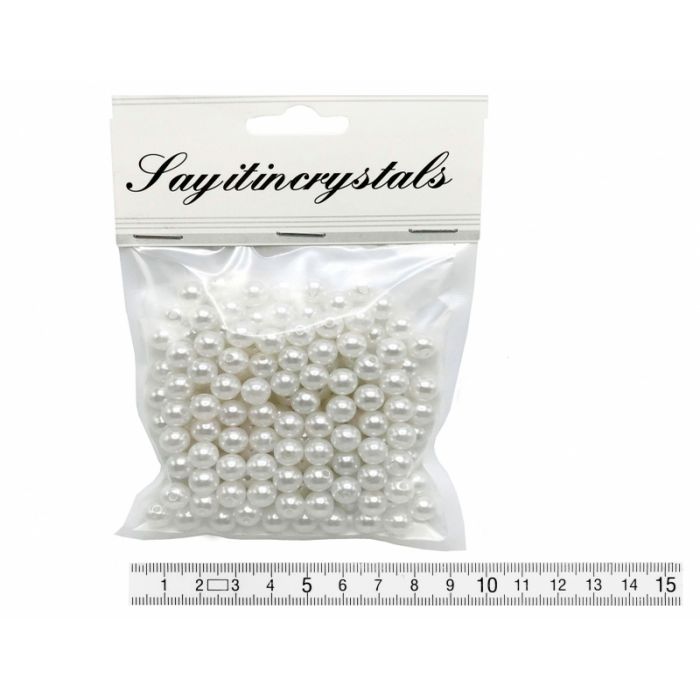 Korálky perličky 8mm, perleťové