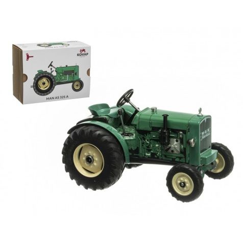 Kovap Traktor MAN AS 325A zelený na klíček kov 1:25 