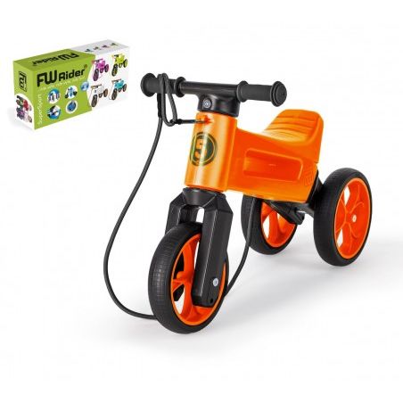 Odrážedlo Funny Wheels Rider SuperSport oranžové 2v1 v krabici