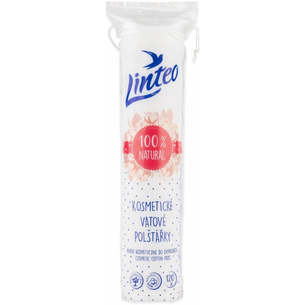 Kosmetické vatové polštářky Linteo 120 ks
