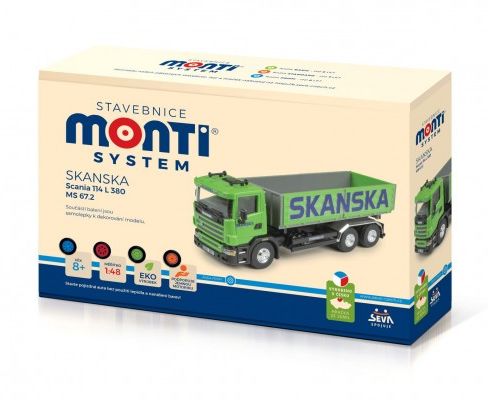 Stavebnice Monti System MS 67,2 Skanska Scania 114 L 1:48