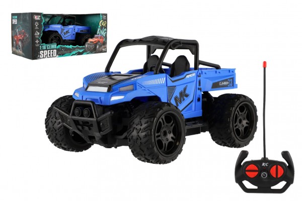 RC Auto buggy pick-up terénní modré 22cm plast 27MHz