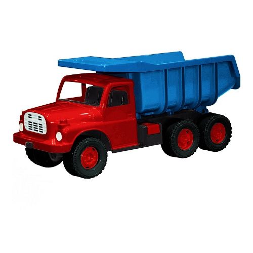 Auto Tatra 148 plast 73cm - červená kabina modrá korba
