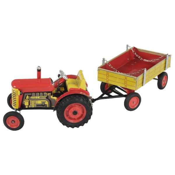 Kovap Traktor Zetor s valníkem červený