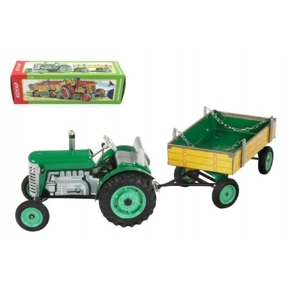 Kovap Traktor Zetor s valníkem zelený 
